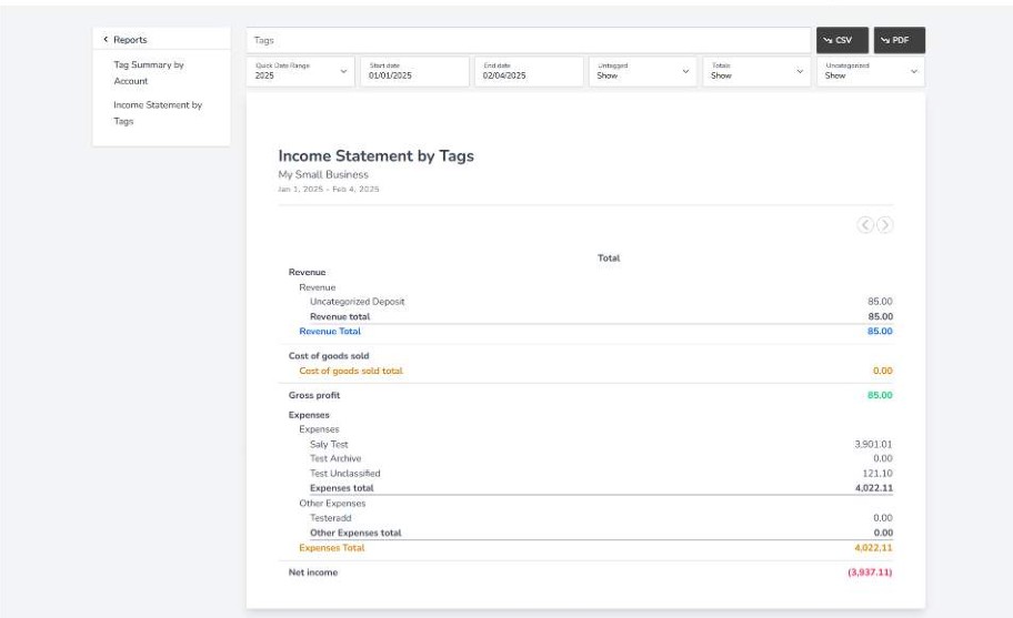 Books Platform Reports View